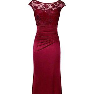 VFSHOW Womens Floral Lace Formal maxi 2xl New